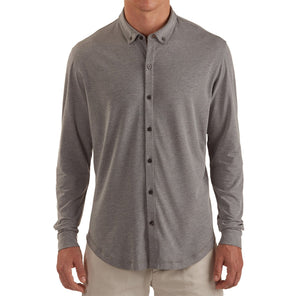 Linksoul | Heather Long Sleeve Full Button Shirt